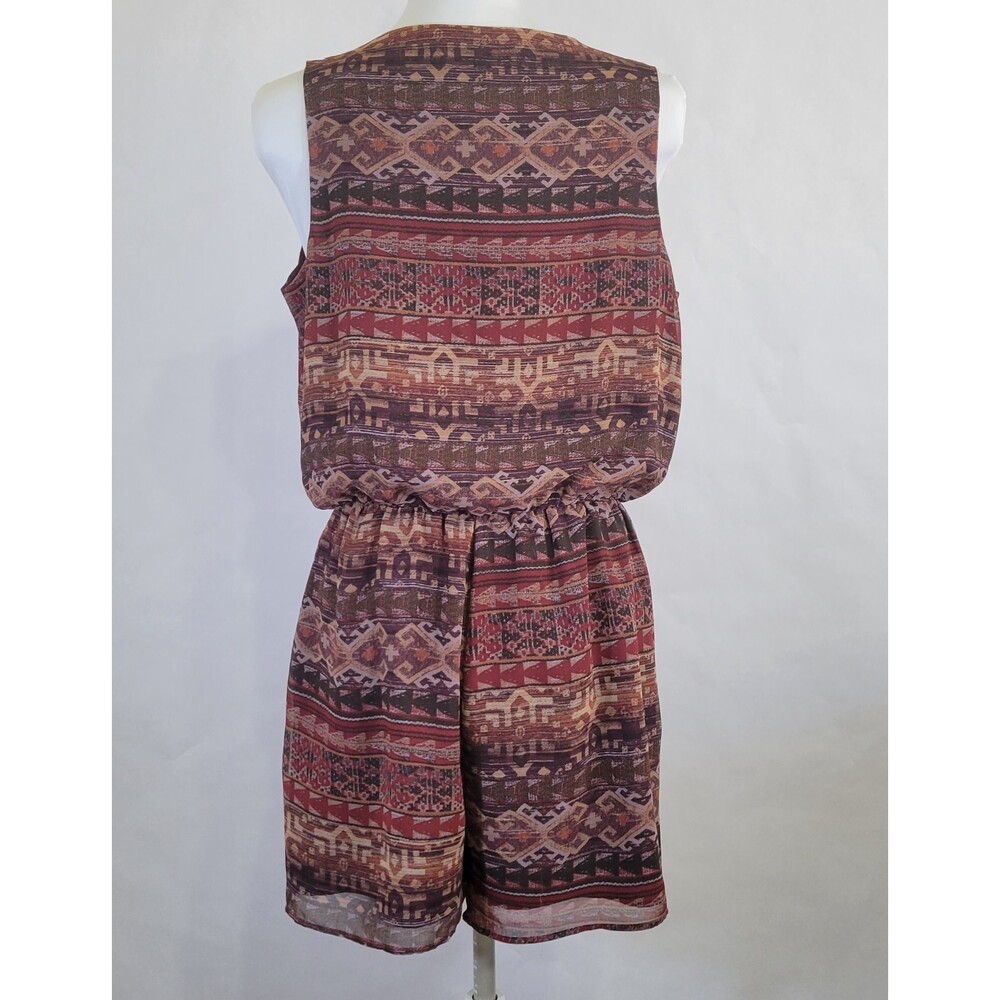 Bcbgeneration Aztec Print Brown Multicolor Sleeve… - image 3